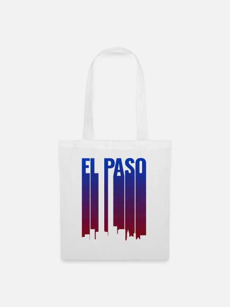 El Paso Skyline Gradient - Stoffbeutel - Weiß