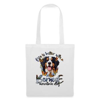 Bernese mountain dog - Tote Bag - white - Front