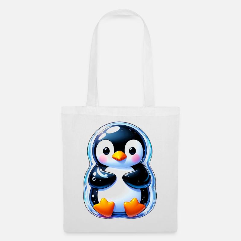 Pinguin - Stoffbeutel - Weiß