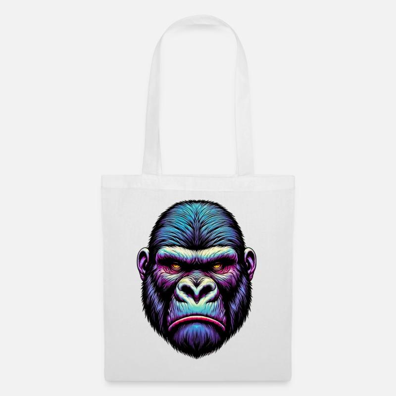 Gorilla - Stoffbeutel - Weiß