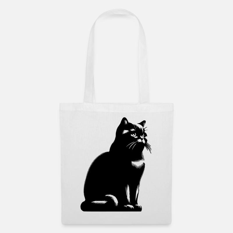 Britisch Kurzhaar Katze - Stoffbeutel - Weiß