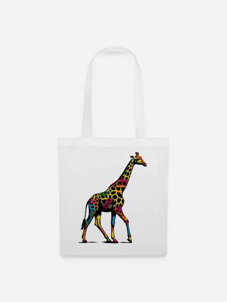 Giraffe - Stoffbeutel - Weiß