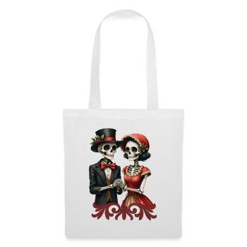 Romance de Noël des os. - Sac en tissu - blanc - Devant