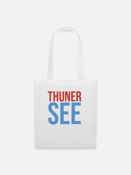 Thunersee Souvenir T-Shirt - Stoffbeutel - Weiß