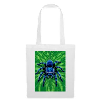 Gooty Sapphire Tarantula Brilliant blue spider - Tote Bag - white - Front