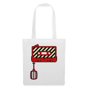 Mixtape vs. Mixer – Design culte de la musique rétro - Sac en tissu - blanc - Devant
