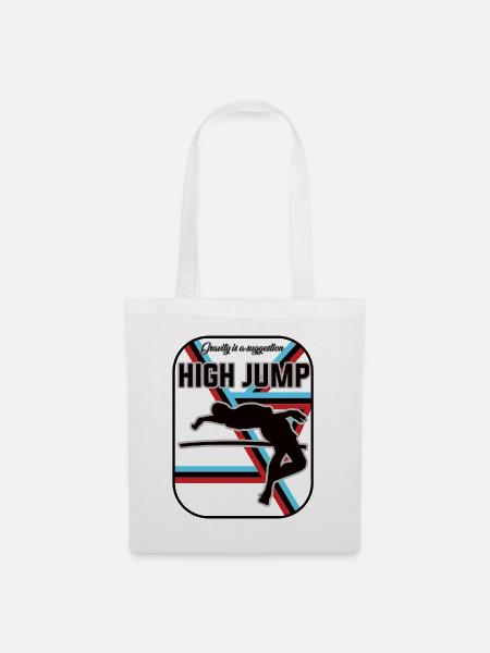 Hochsprung Design – Fly over your limits - Stoffbeutel - Weiß