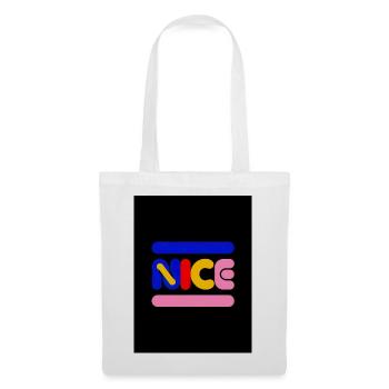 Nice Neon Wordmark Multicolor - Tote Bag - white - Front