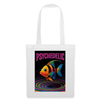 Psychedelic Fish in Spirals - Tote Bag - white - Front
