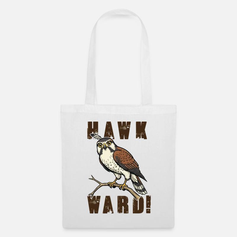 Klassischer Hawkward Hawk Hawk Humor - Stoffbeutel - Weiß