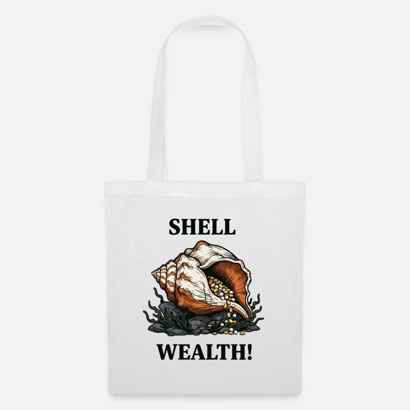 Shell Wealth Shell Pearls Wealth - Tote Bag - white