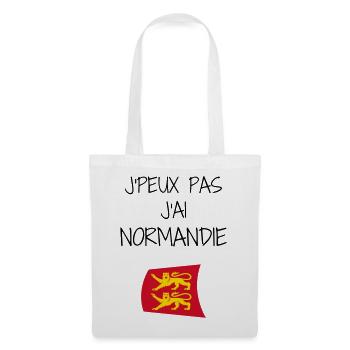 J'peux pas J'ai Normandie - Sac en tissu - blanc - Devant