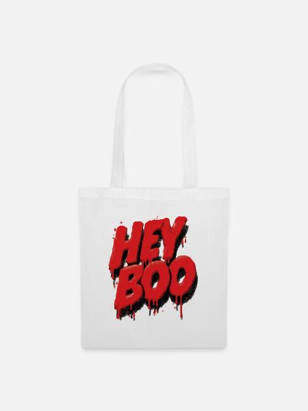 Hey Boo Graffiti - Stoffbeutel - Weiß