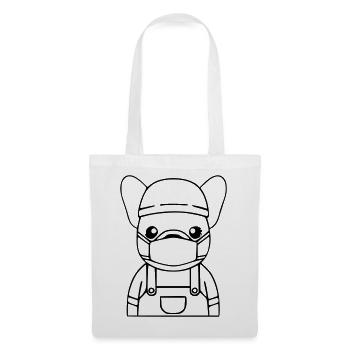 Frenchie Doctor Care Mask - Tote Bag - white - Front