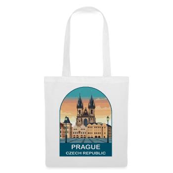 Prague Czech Republic Vintage Poster - Tote Bag - white - Front