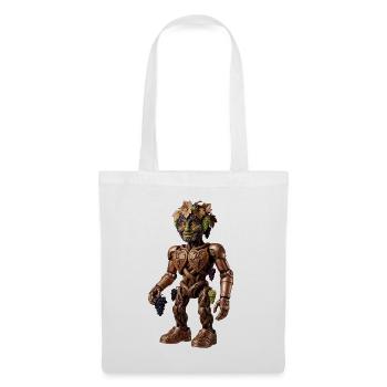 Grape Steampunk Robot Vine Golem - Tote Bag - white - Front