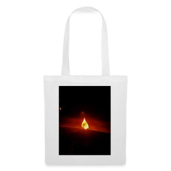 Lumière nocturne Goutte de Flamme - Sac en tissu - blanc - Devant
