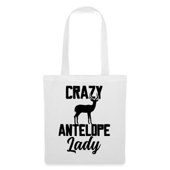 Crazy Antelope Lady - Stoffbeutel - Weiß - Vorne