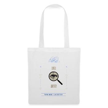 Over Analyzer Magnified Eye - Tote Bag - white - Front