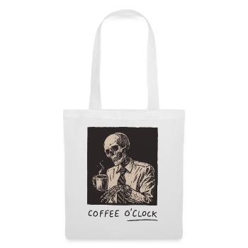 Heure du café - Sac en tissu - blanc - Devant