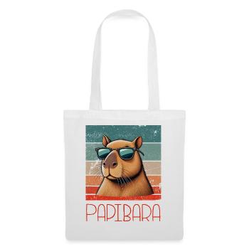 Papibara Daddy Funny - Tote Bag - white - Front
