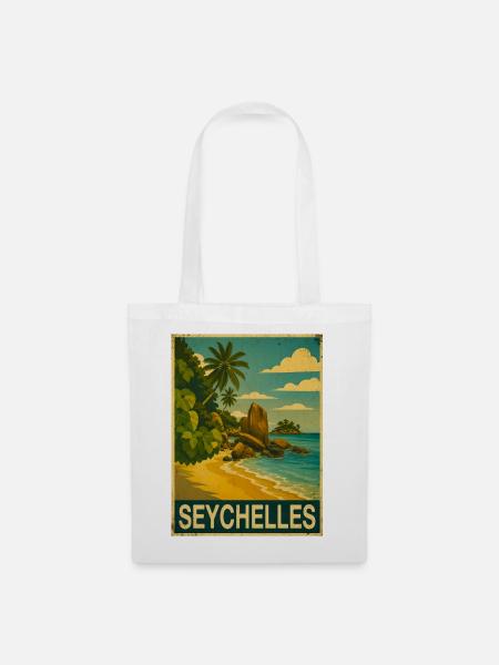 Seychellen - Stoffbeutel - Weiß