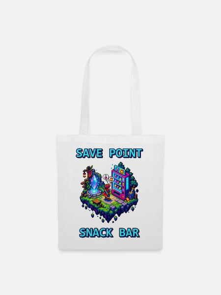 Save Point Snackbar - Stoffbeutel - Weiß