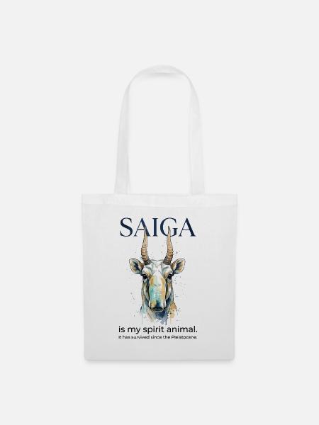 Saiga Antelope Spirit Animal - Stoffbeutel - Weiß