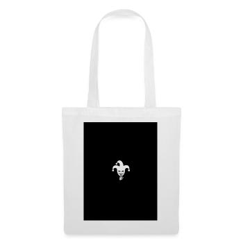 Harlekin Joker Silhouette - Stoffbeutel - Weiß - Vorne