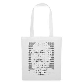 Sokrates ASCII Kunstporträt - Stoffbeutel - Weiß - Vorne