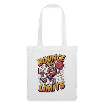 Basketball Bounce Past Limits Cartoon Comic Style  - Stoffbeutel - Weiß - Vorne