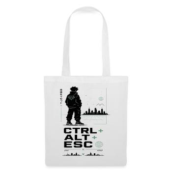 Ctrl Alt ESC Neoncity - Stoffbeutel - Weiß - Vorne