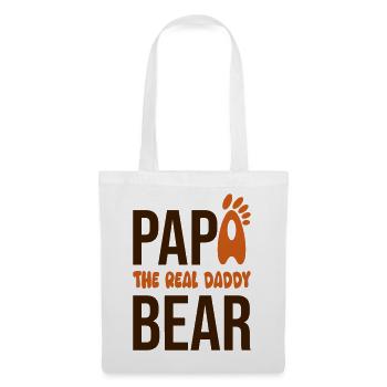 Papá Oso: El Real Daddy - Stoffbeutel - Weiß - Vorne