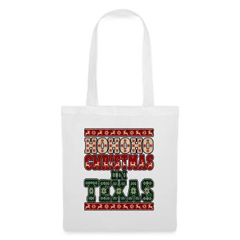 HoHoHo Weihnachten in Texas - Stoffbeutel - Weiß - Vorne