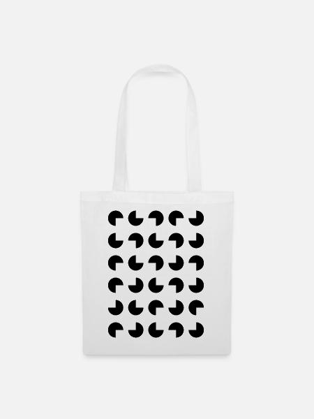 Dots-Muster - Stoffbeutel - Weiß