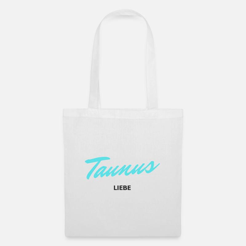Taunusliebe goes 80s (mit schwarz) - Stoffbeutel - Weiß