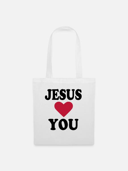 Jesus - Stoffbeutel - Weiß