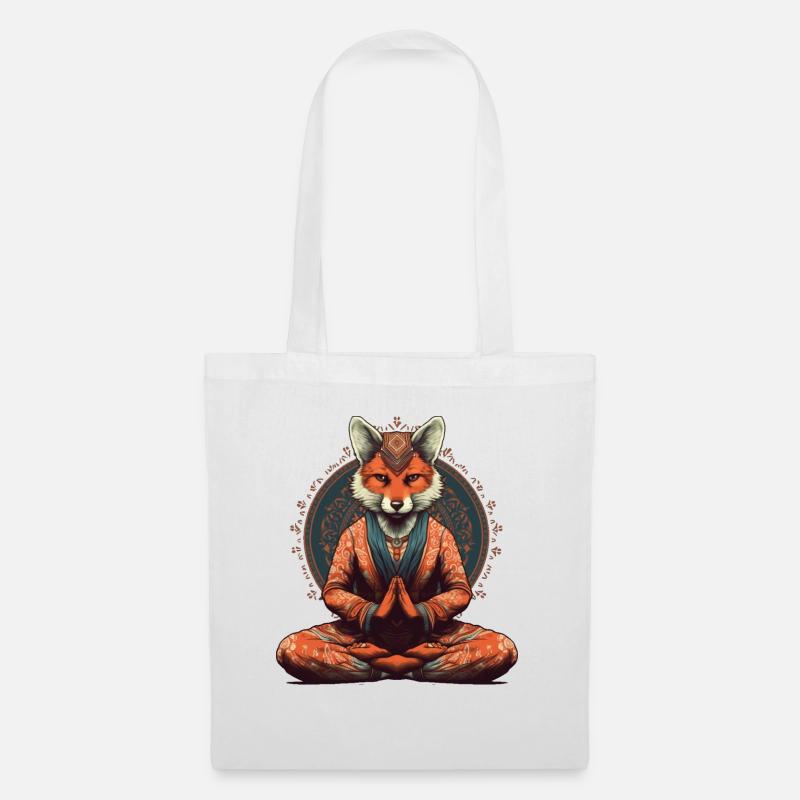 Yoga Master Fox - Tote Bag - white