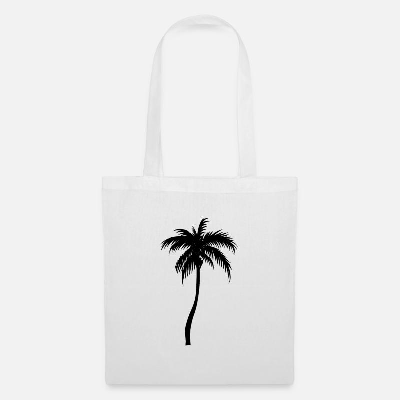 Palm tree palm - Tote Bag - white