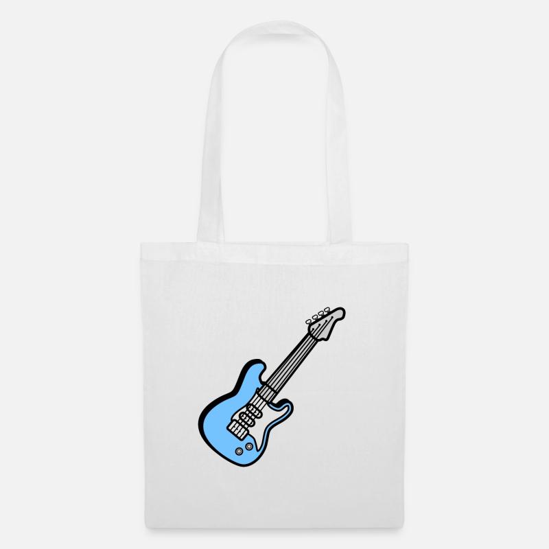 Gitarre Guitar - Stoffbeutel - Weiß