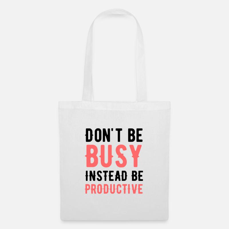 Motivationszitat Motivation Spruch - Stoffbeutel - Weiß