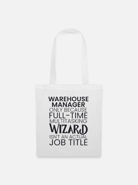 Warehouse Manager multitasking Wizard - Stoffbeutel - Weiß