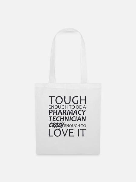 Pharmacy technician Crazy - Stoffbeutel - Weiß