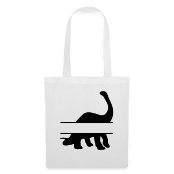 Dinosaurs - own text, own name - Tote Bag - white - Front