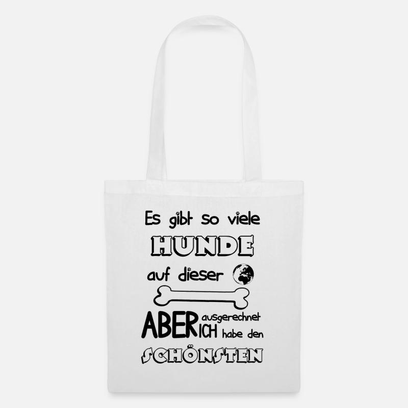 Viele Hunde meiner ist der Schönste Geschenk Idee - Stoffbeutel - Weiß