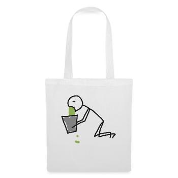 shirt stillpuking transparent PIC 1 - Stoffbeutel - Weiß - Vorne