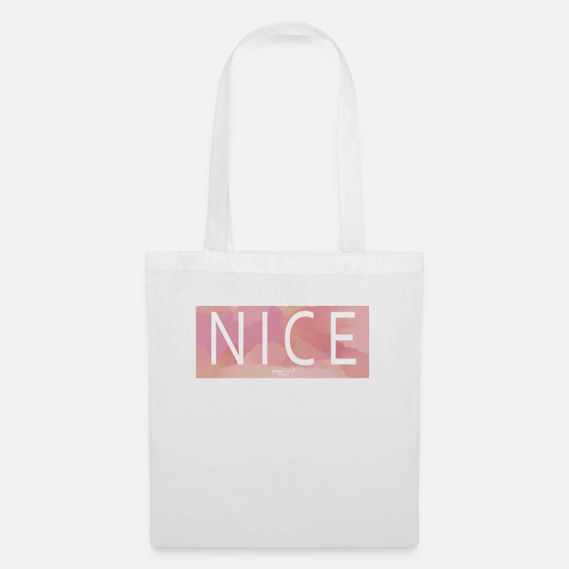 NICE - Style - Sac en tissu - blanc