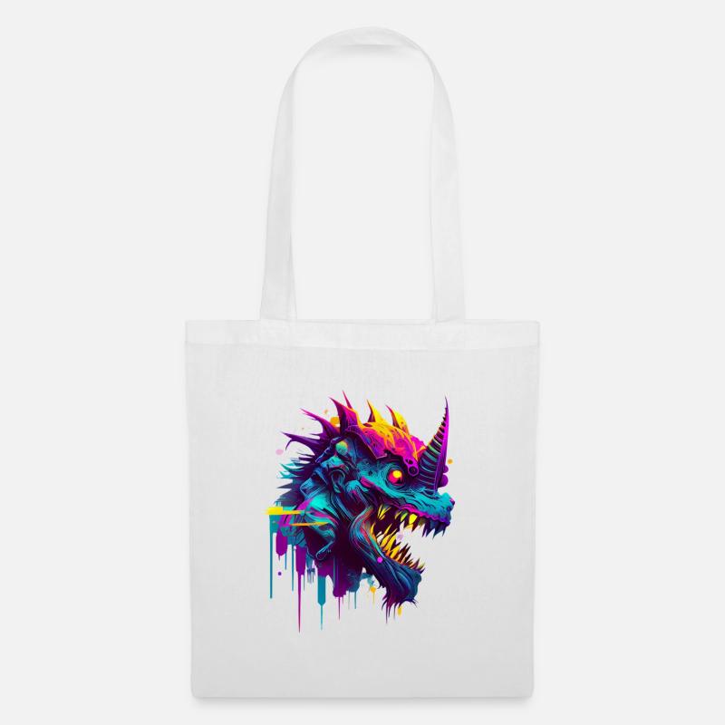 Monster Einhorn - Stoffbeutel - Weiß