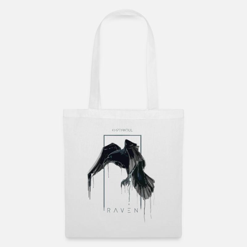 Raven art - Stoffbeutel - Weiß