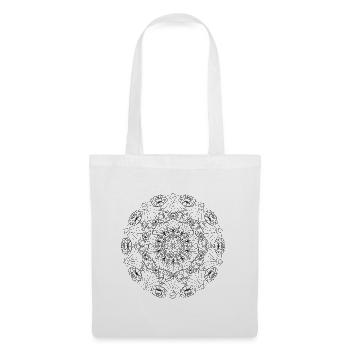 Mandala du Japon à colorier - Sac en tissu - blanc - Devant
